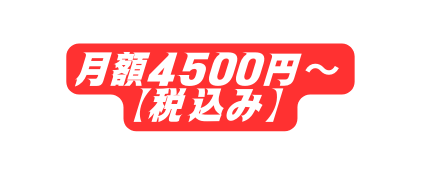 月額4500円 税込み